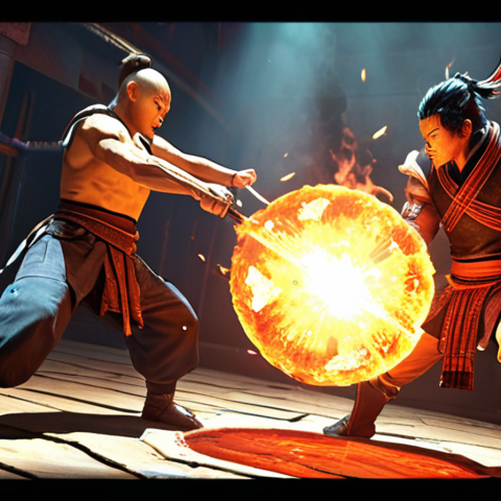 **Prompt 1:** "Eternal Return: A dynamic, high-action scene featuring the character XiuKai unleashing his revamped 'Wok It Up!' ability, depicted with amplified, glowing visual effects that impact surrounding opponents. The composition should convey intense, strategic combat and the exciting new tactical possibilities from character reworks, highlighting a fresh, powerful pulse in the game. Vibrant colors, close-up on the action."