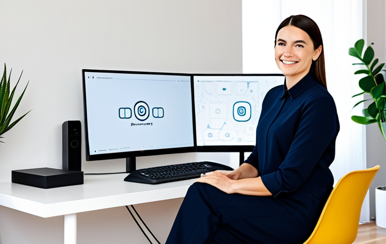 A professional streamer, fully clothed in a modest, comfortable yet professional top and trousers. They are seated naturally at a sleek, modern desk in a bright, inviting home office. The background features subtle, tasteful decor reflecting a unique personal brand, such as a minimalist art piece on a clean wall or a strategically placed houseplant, hinting at a personalized space. Their expression is friendly, confident, and authentic, conveying genuine engagement with an unseen audience. The scene is well-lit, emphasizing a high-quality microphone and a screen displaying abstract, professional-looking graphics. Perfect anatomy, correct proportions, natural pose, well-formed hands, proper finger count, natural body proportions, professional photography, high quality, safe for work, appropriate content, family-friendly.