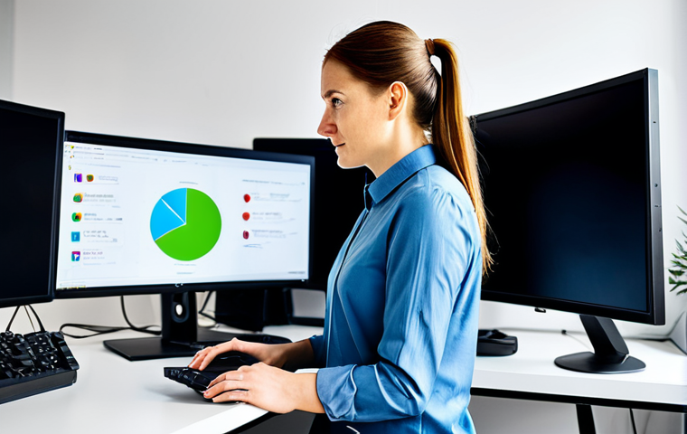 **

A professional game developer in a modern, bright Stockholm office, reviewing game balance updates on a large monitor. She's wearing a stylish, modest outfit suitable for a tech company. Fully clothed, appropriate attire, safe for work, perfect anatomy, natural pose, professional photography, high quality.

**