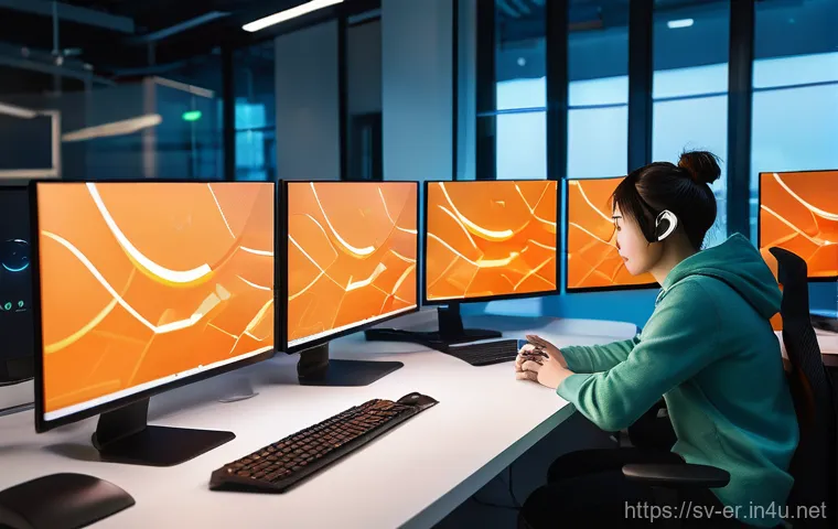 이터널리턴 업데이트 주기 분석 - **Prompt:** A focused, young adult game developer, male or female, with casual, neat clothing, is se...