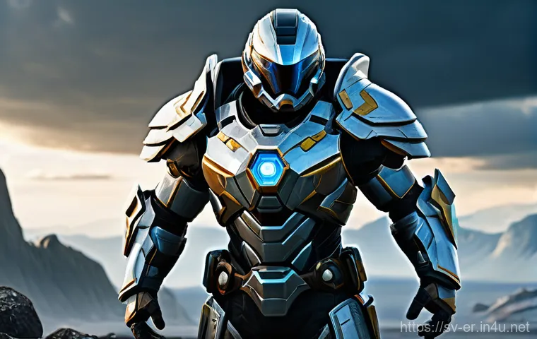 이터널리턴 인기 아이템 순위 - A medium full shot of a skilled female warrior on Lumia Island. She is holding a gleaming, futuristi...