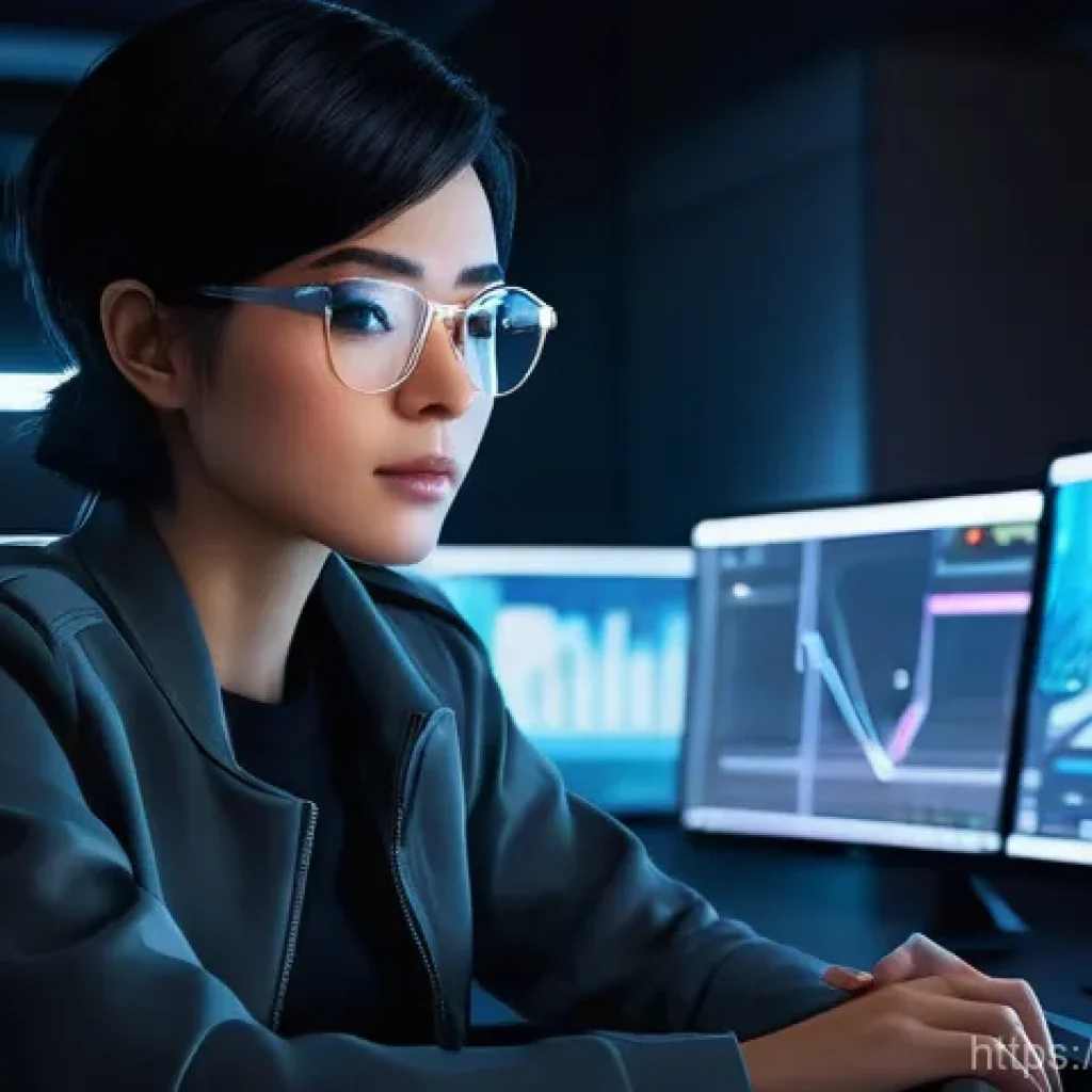 이터널리턴 업데이트 일정 확인 - **Prompt:** An anime-style illustration of a focused female researcher, approximately 20s, with shor...