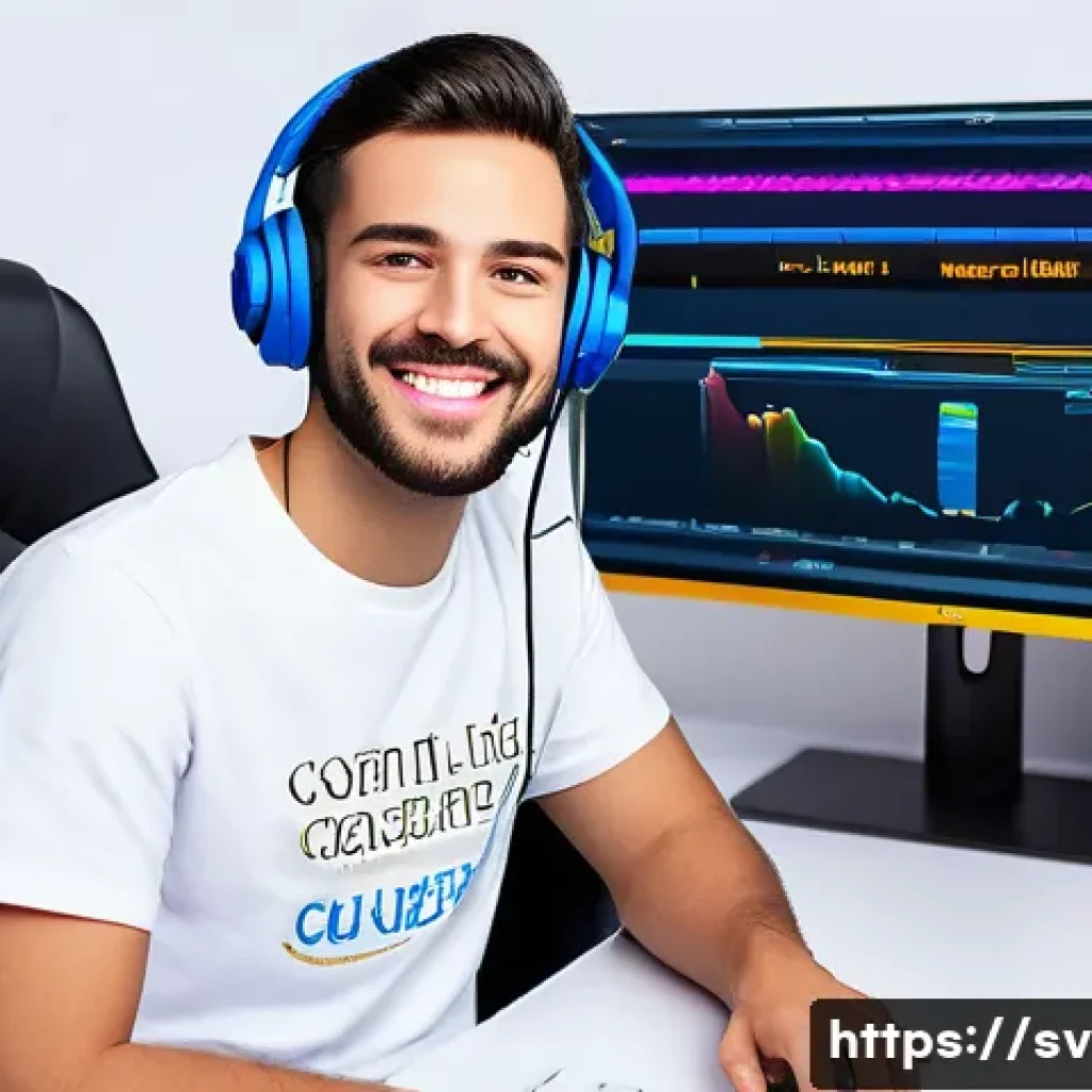 이터널리턴 콘텐츠 크리에이터 지원 - **Prompt:** "A young, enthusiastic content creator (20s-30s, any gender) actively streaming the game...