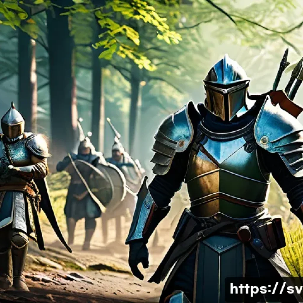 이터널리턴 캐릭터 선택의 중요성 - A dynamic team battle scene from a fantasy survival game, featuring a diverse group of characters wi...