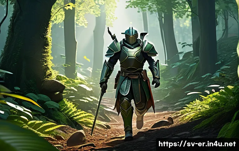 이터널리턴 레벨별 아이템 추천 - A dynamic early-game scene in a fantasy battle arena featuring a lightly armored agile character wea...