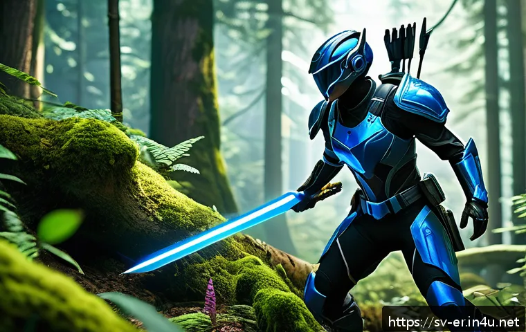 이터널리턴 전문 코칭 서비스 - A dynamic scene showcasing a fierce battle in a dense forest terrain from Eternal Return, featuring ...